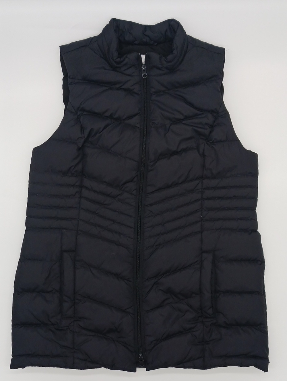 J. Jill Women's Medium Long Black Down Puffer Vest